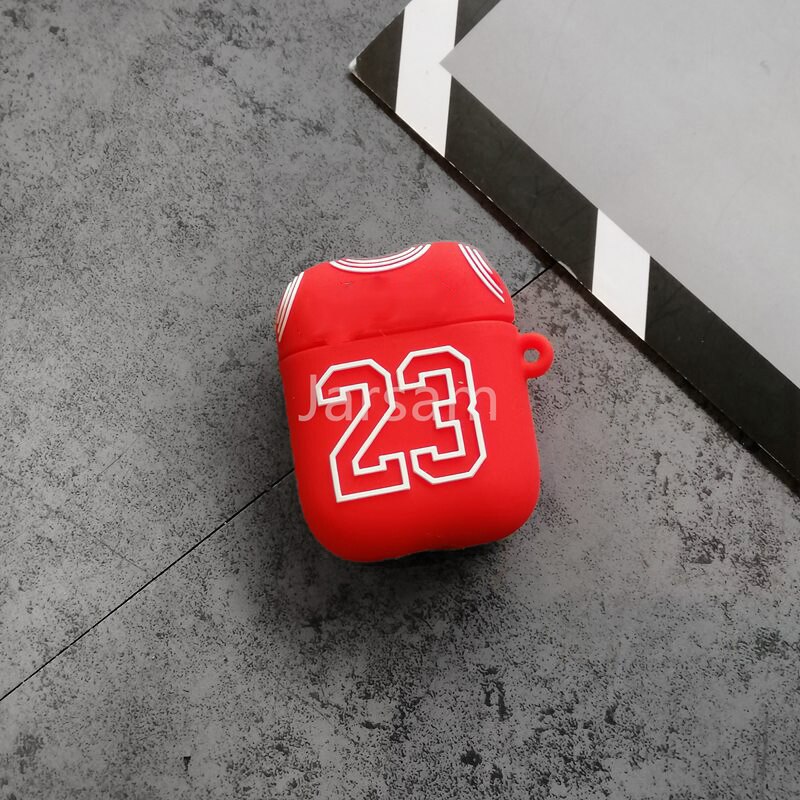 2020 per Airpods 2 Custodia In Silicone Del Punto Del Fumetto di Caso Della Copertura Per Apple Airpods Sveglio del Trasduttore Auricolare 3D caso Cuffia Per Earpods christm: red 23 clothes