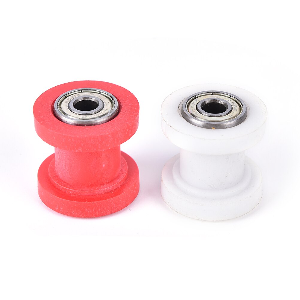 Jetting 8mm 10mm motorfiets motorfiets kettingrol spanner poelie wielgeleider motorfiets accessoires rood wit 1 st.