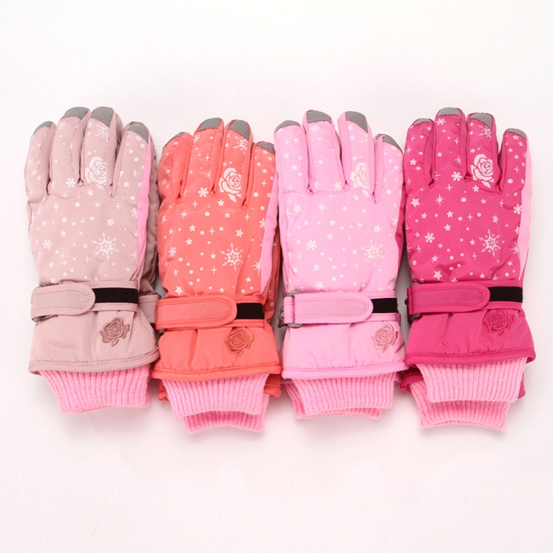 Gants de ski pour enfants, cyclisme, moufles épaisses et chaudes, imperméables, coupe-vent, Sports de plein air, Snowboard, pour filles et garçons