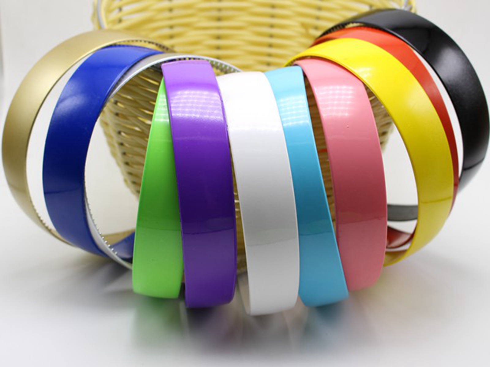 5 Bright Color Plastic Wide Alice Hair Band Headband 25mm(1") Hair Accessories
