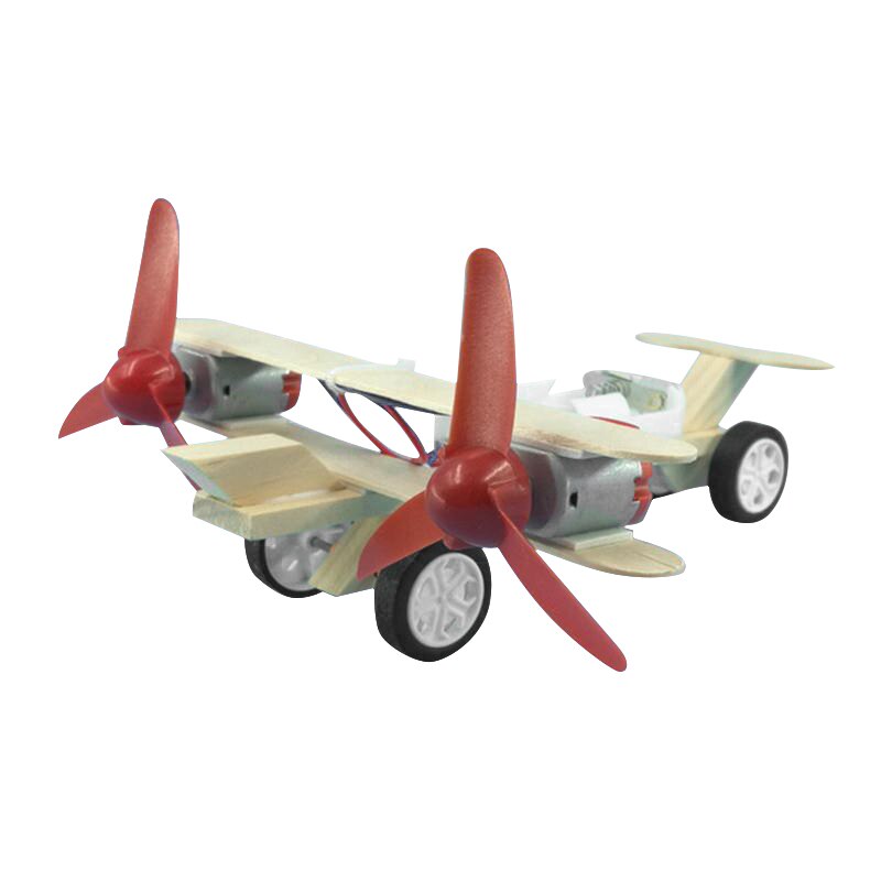 Unisex Wooden DIY Puzzles Airplane Aducational Toy For Baby Boy Students Handmade Model Glider Kit 1 Set Craft Toys: B