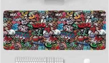 80x30cm XL blokada podkładka pod duża podkładka pod mysz do gier gracz komputerowy podkładka pod mysz do klawiatury Hyper Beast biurko podkładka pod mysz dla PC podkładka na biurko.: 300x800x1.5mm  7
