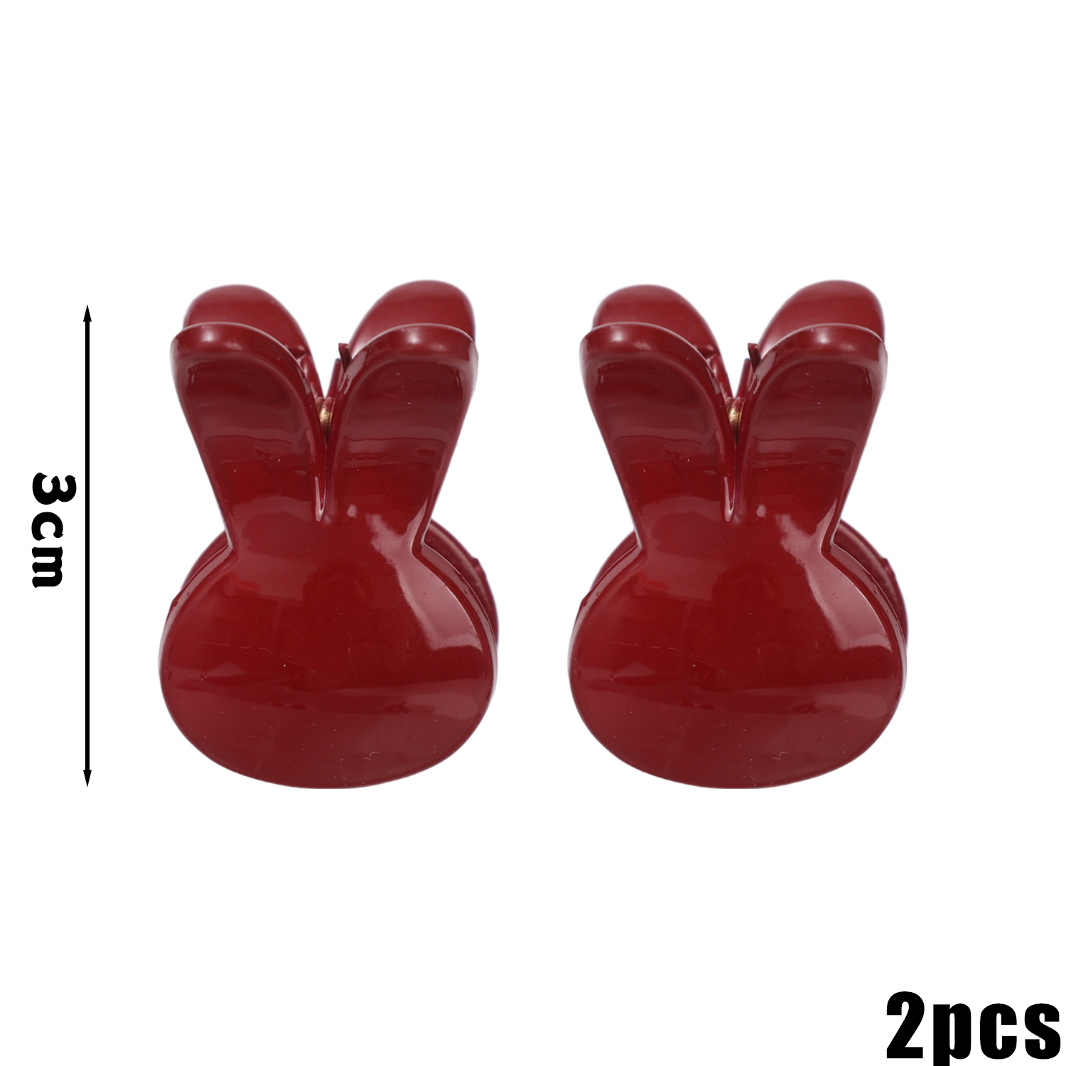 Griffes de cheveux de lapin rouge à la , pince à bec de canard, épingles à cheveux douces, fleur élégante, mini pince latérale, nouvelle , vêtements de sauna: BLEU CIEL