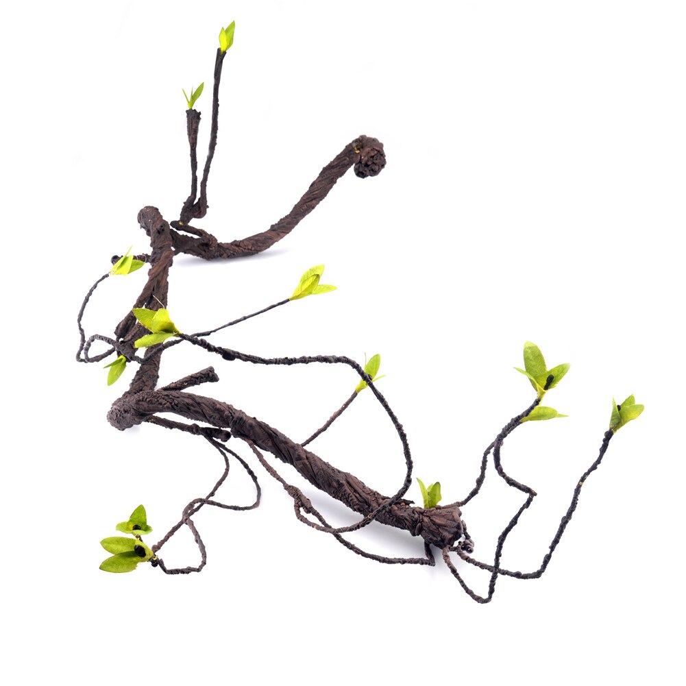 Jaula de camaleón para decoración del hogar, serpientes, animales pequeños, lagarto, escalada, reptil Artificial, vid, Terrario de araña, suministros para mascotas