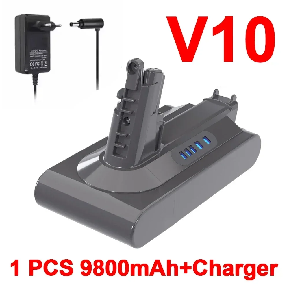 Wymienna bateria litowo-jonowa V10 25,2 V 12800 mA do akumulatora Dyson V10 Cleaner RH-10 SV12 7-ogniwowy ( 206340 ) SV14 7INR21/70: green