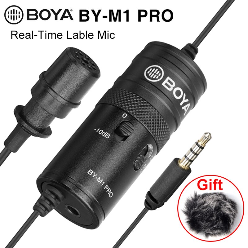 Boya BY-M1 Pro Verbeterde Lavalier Etiket Record Microfoon Smartphone Slr Dsl Real-Time Monitor Opname Microfoon Voor Iphone Andriod: Default Title