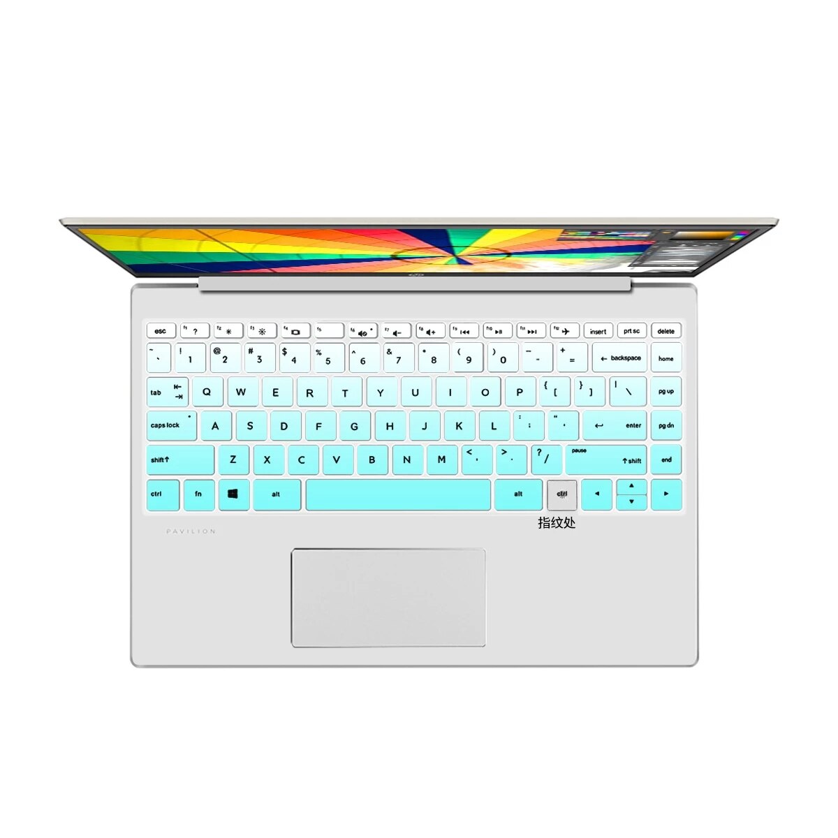 For HP Envy X360 15 15.6" Fingerprint 15-ep0009tx 15-ep0016tx 15-ep0010tx 15-ep001nl 15-ep0025cl Laptop Keyboard Cover Skin