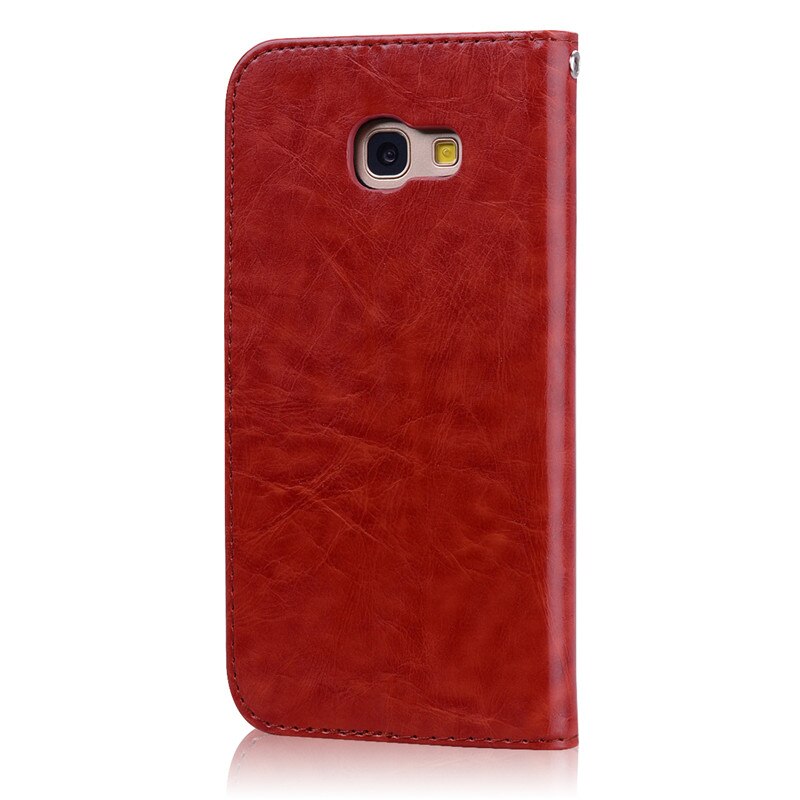 per Samsung galassia A7 2017 di Caso di Samsung A7 2017 Copertura Di Cuoio di Lusso di Caso di Vibrazione per Samsung galassia A7 2017 A720F caso Coque