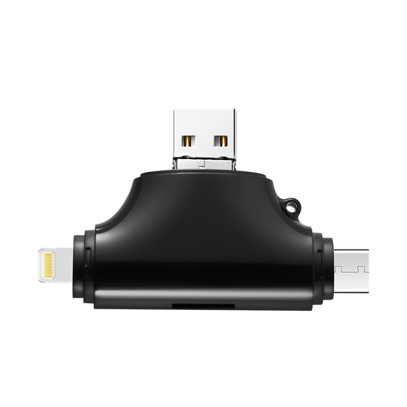INGELON lecteur carte sd accessoire ordinateur portable card reader USB 3.0 lecteur de carte TF Portable pour iphone ipad ipod chargeur de voiture foudre externe lecteur de carte Micro SD Microsd OTG type c adaptateur