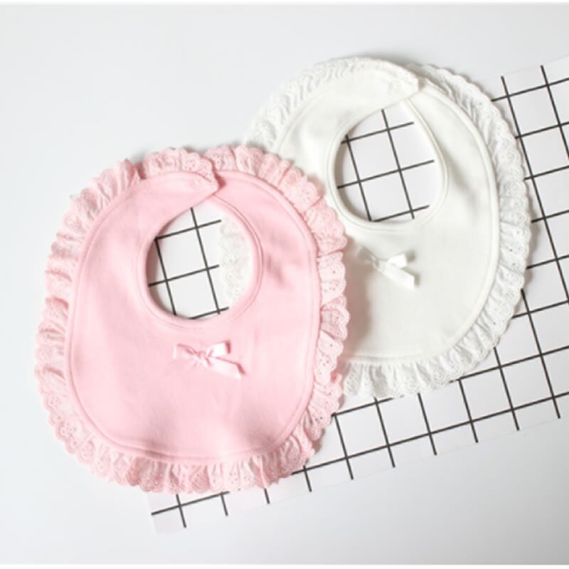 Meisje Baby Slabbetjes Speeksel Handdoek Peuter Bib Prinses Kant Meisje Driehoek Handdoek Boog Prinses Slabbetjes Burp Doek Peuter Kant Baby slabbetjes