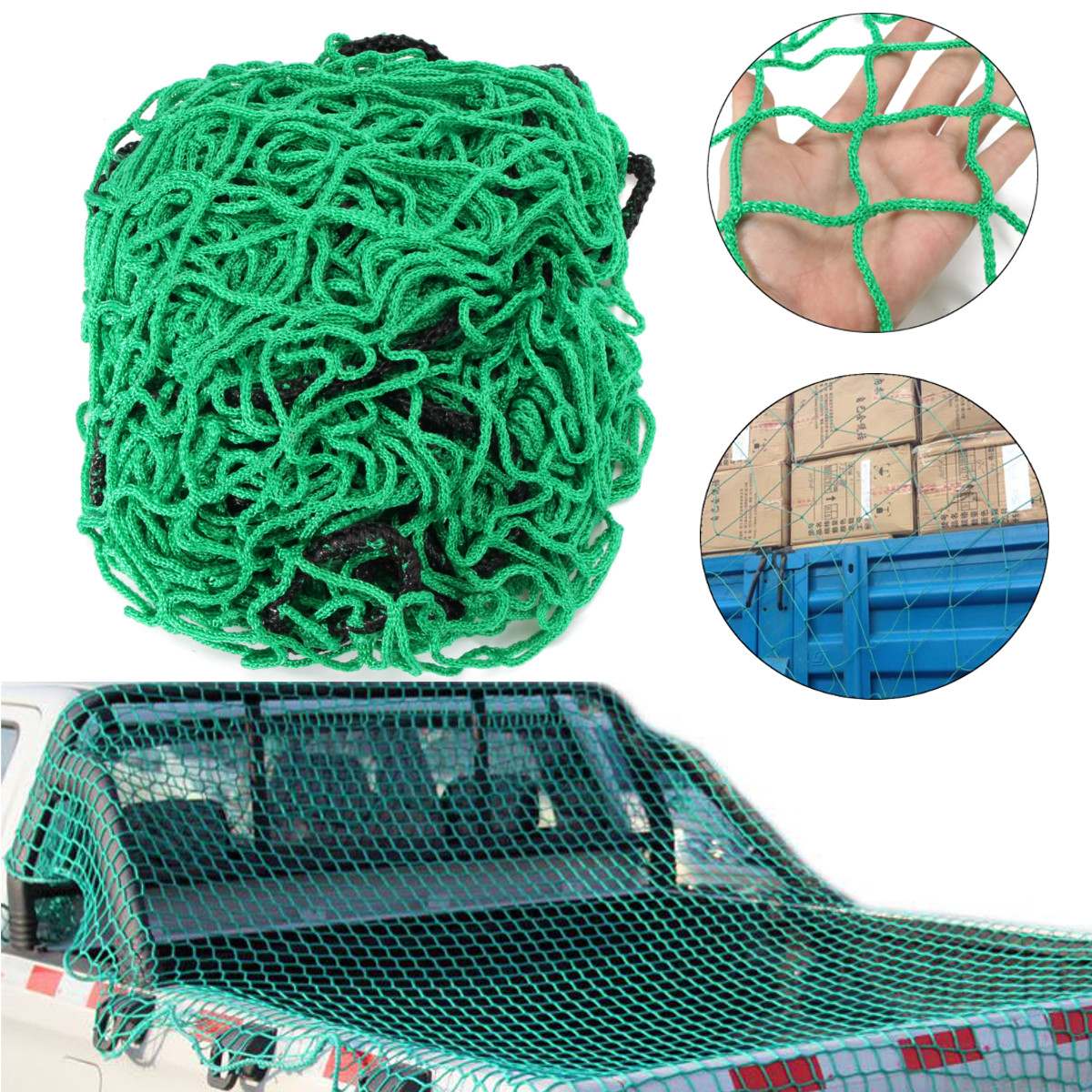 Luggage Net 1.5m / 1.8m Truck Net Cargo Net Powerful Heavy Cargo Net Pickup Truck Truck Trailer Trash Box Extended Net Cover