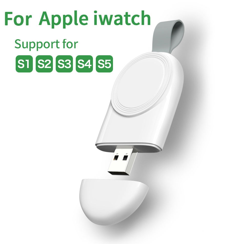 Petit chargeur magnétique ovale pour Apple Watch 6 5 4 3 2 1 SE, pour montre intelligente à Induction, chargeur USB Portable, accessoires intelligents