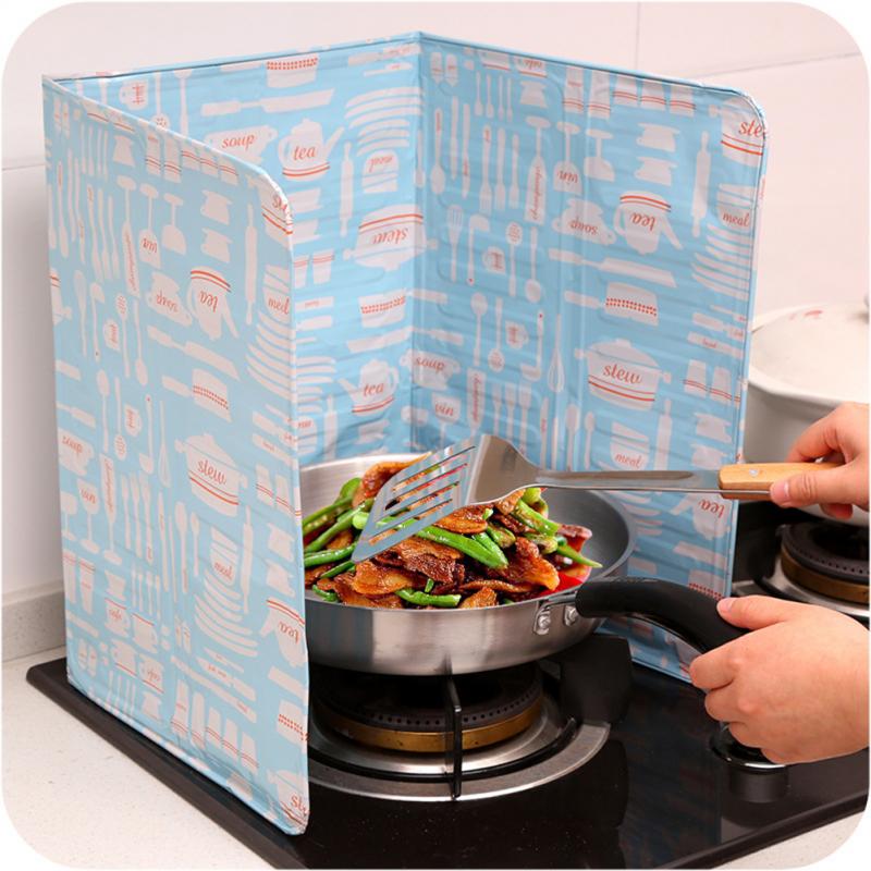 Wall Oil Splash Guard Foil Gas Stove Shield Oil Splatter Screen Tool Cooking Insulate Splash Proof Baffle Kichen Accessories