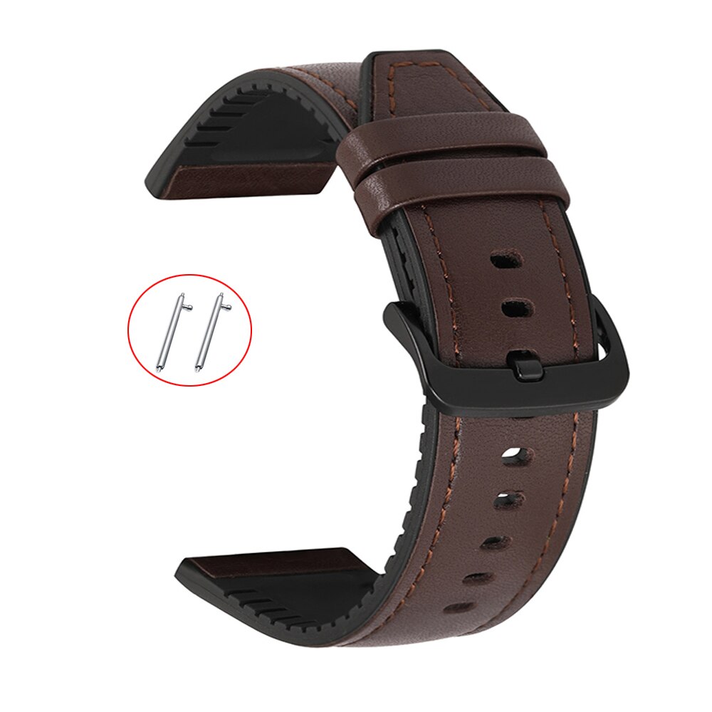 Pulsera de silicona de cuero para Amazfit GTR, correa de muñeca de 47mm para Xiaomi Amazfit Pace / Stratos 1 2 3 / GTR2 / GTR 2e: Blue pink / 12 mm