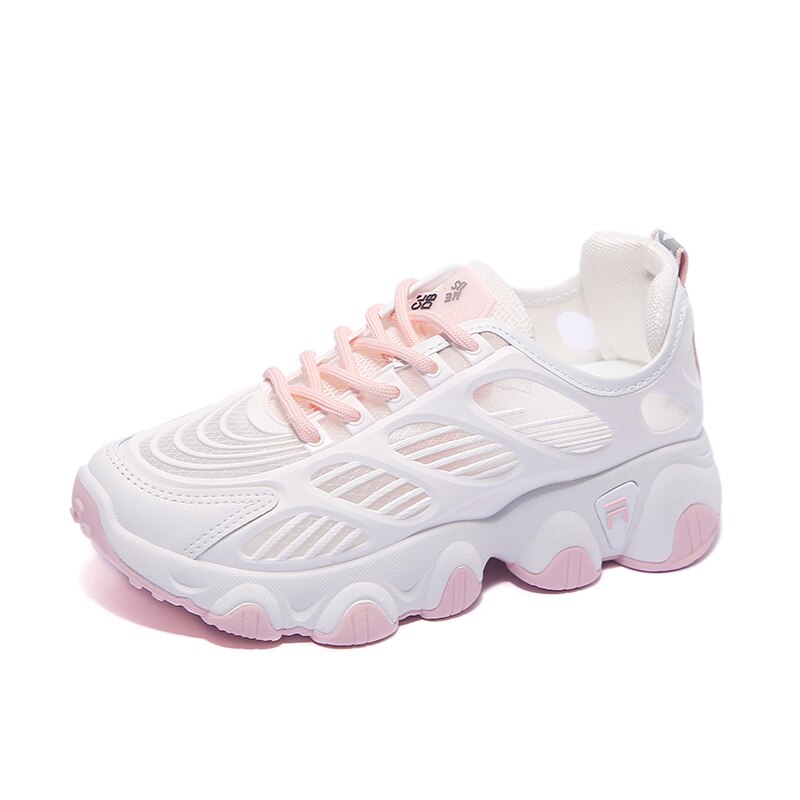 Vrouwen Tennis Schoenen Ademend Holle Mesh Dikke Zool Chunky Sneakers Gym Fitness Vrouwelijke Sportschoenen Tenis Feminino Mand Femme: Pink / 6