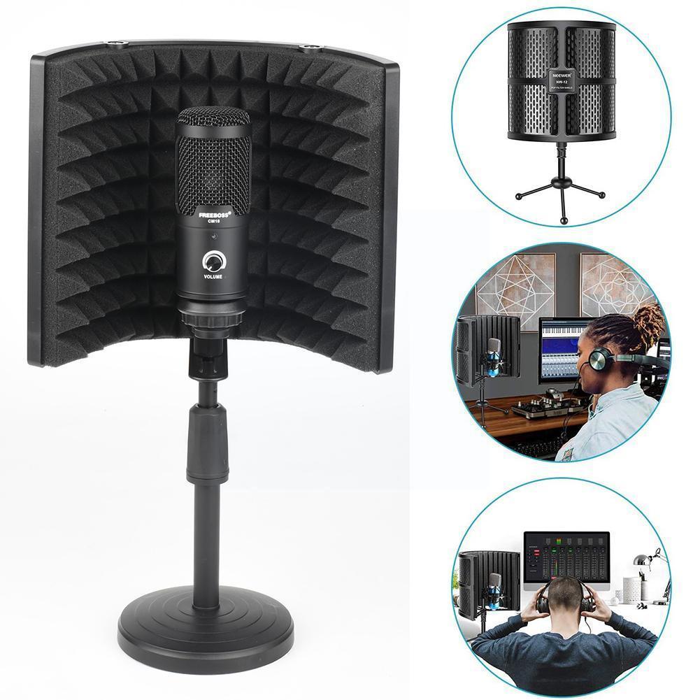 1pc Microphone Isolation Stand Soundproof Plate Acoustic Panel Foam For Studio Recording Microphone Noise Reduction Bm800 H6f9