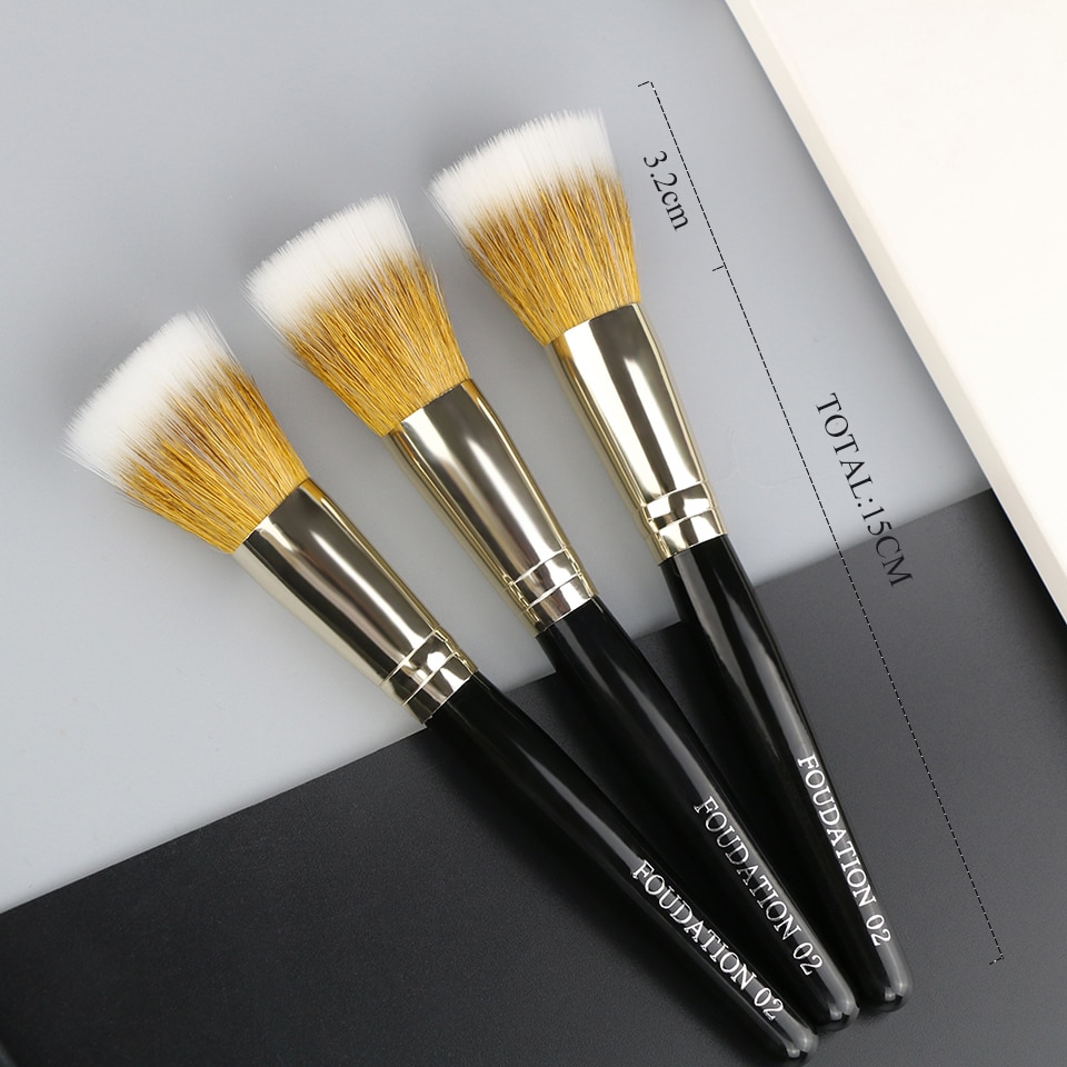 BEILI maquillaje pinceles colorete definidor punteado contorno base 1 pieza suave fibra de lana de pelo de cabra