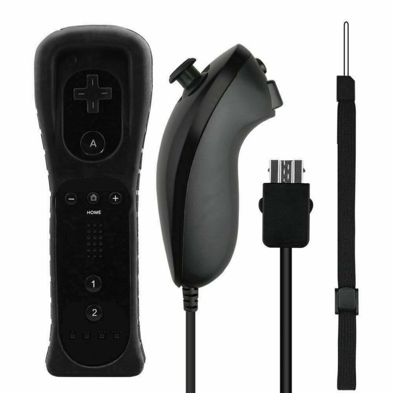 Mando inalámbrico Bluetooth para Nintendo Wii, Mando de sincronización, Mando de mano izquierda/Nunchuk opcional Motion Plus