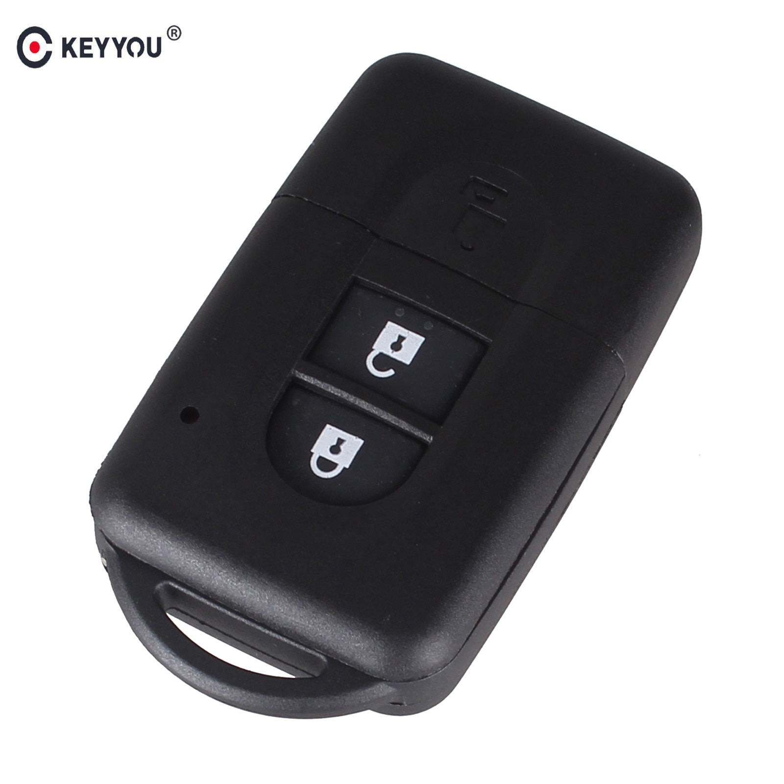 KEYYOU Vervanging Remote Key Shell Case Fob Keyless Entry 2 Knop voor Nissan Micra Xtrail Qashqai Juke Duke