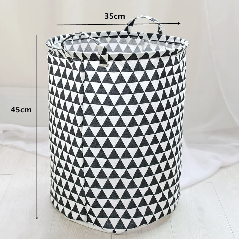 Boîtes de rangement tonneau en lin , jouets pliants, boîte à linge créative, panier à vêtements, sac de rangement de soutien-gorge pour cravates, chaussettes: 049