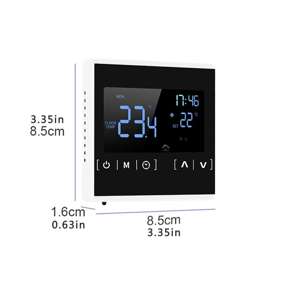 Slimme Thermostaat Lcd Touch Screen Digitale Temperatuur Afstandsbediening App Controles Programmeerbare Vloerverwarming In Wekelijkse Cycli