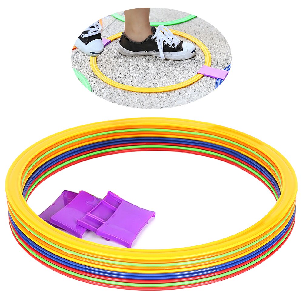 10 stücke 28cm/38cm Geschwindigkeit Ring FußBall FußBall Basketball Sport Ausbildung Ringe Ausrügestochen FußBall Ausbildung Ringe