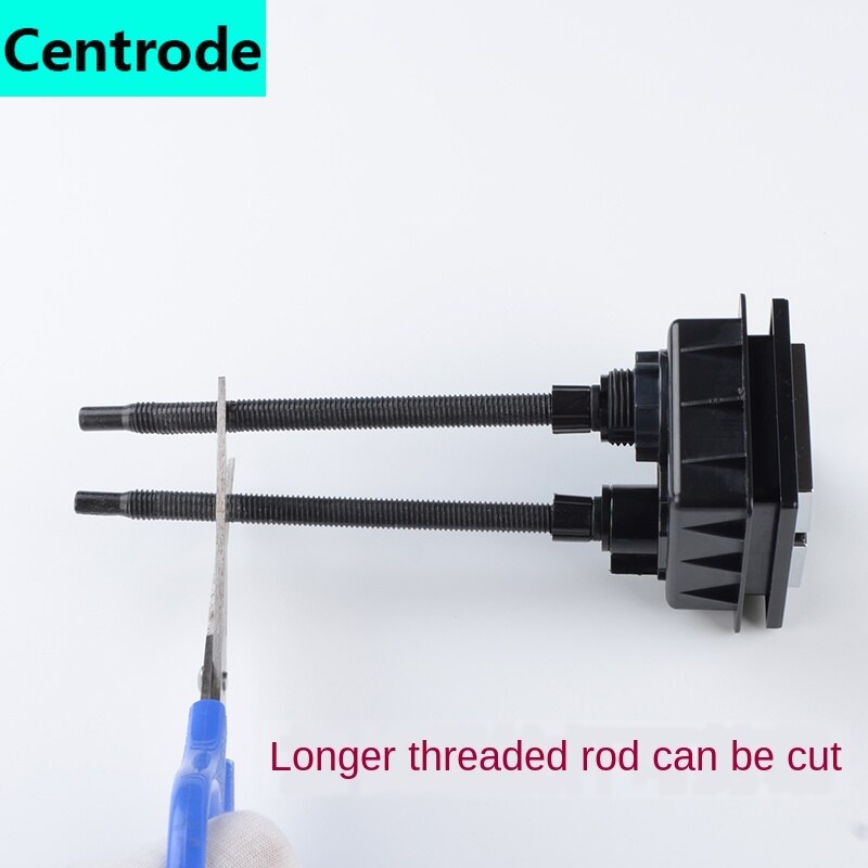 Toilet flush button switch, toilet tank button, square double button, toilet button accessories, universal