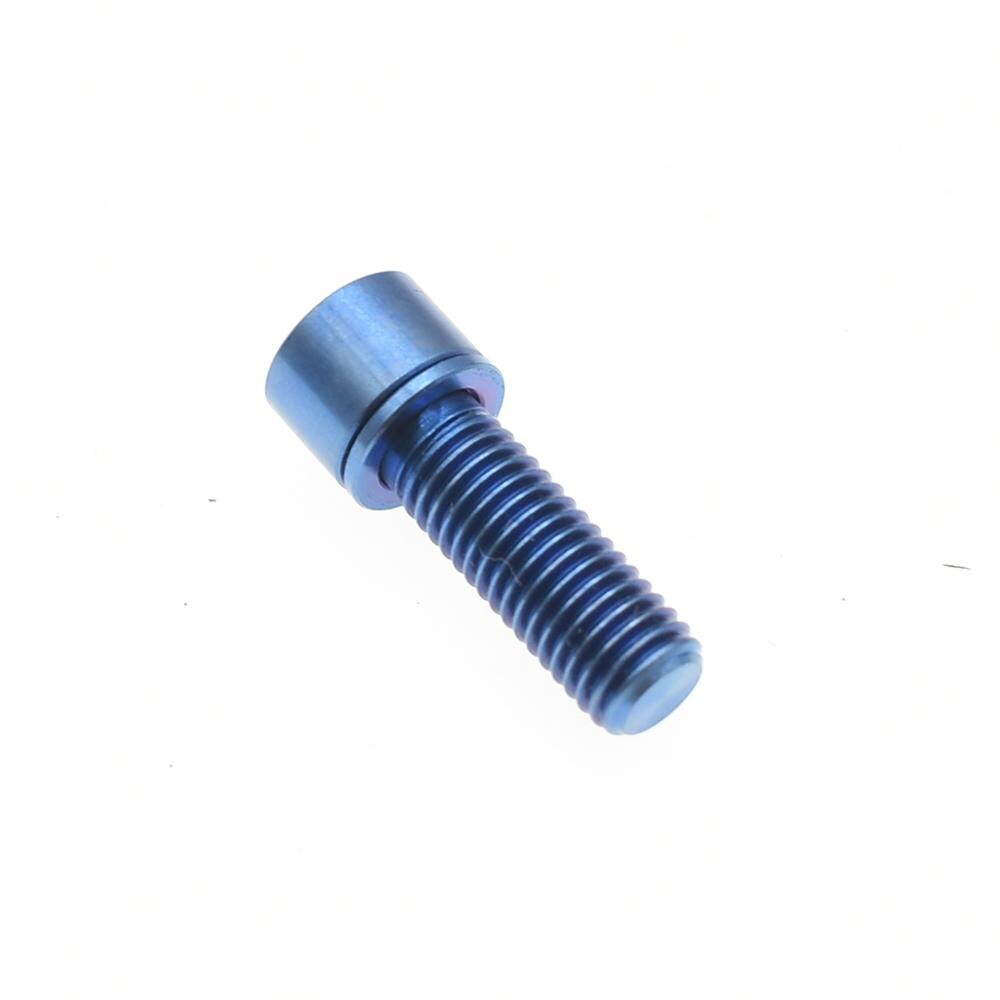TWTOPSE Titanium Stem Clamp Bolt Srew For Brompton Folding Bike Stem Clamp Handlebar Bicycle Bolt Screw with Pad 4.8g Parts: Blue Color