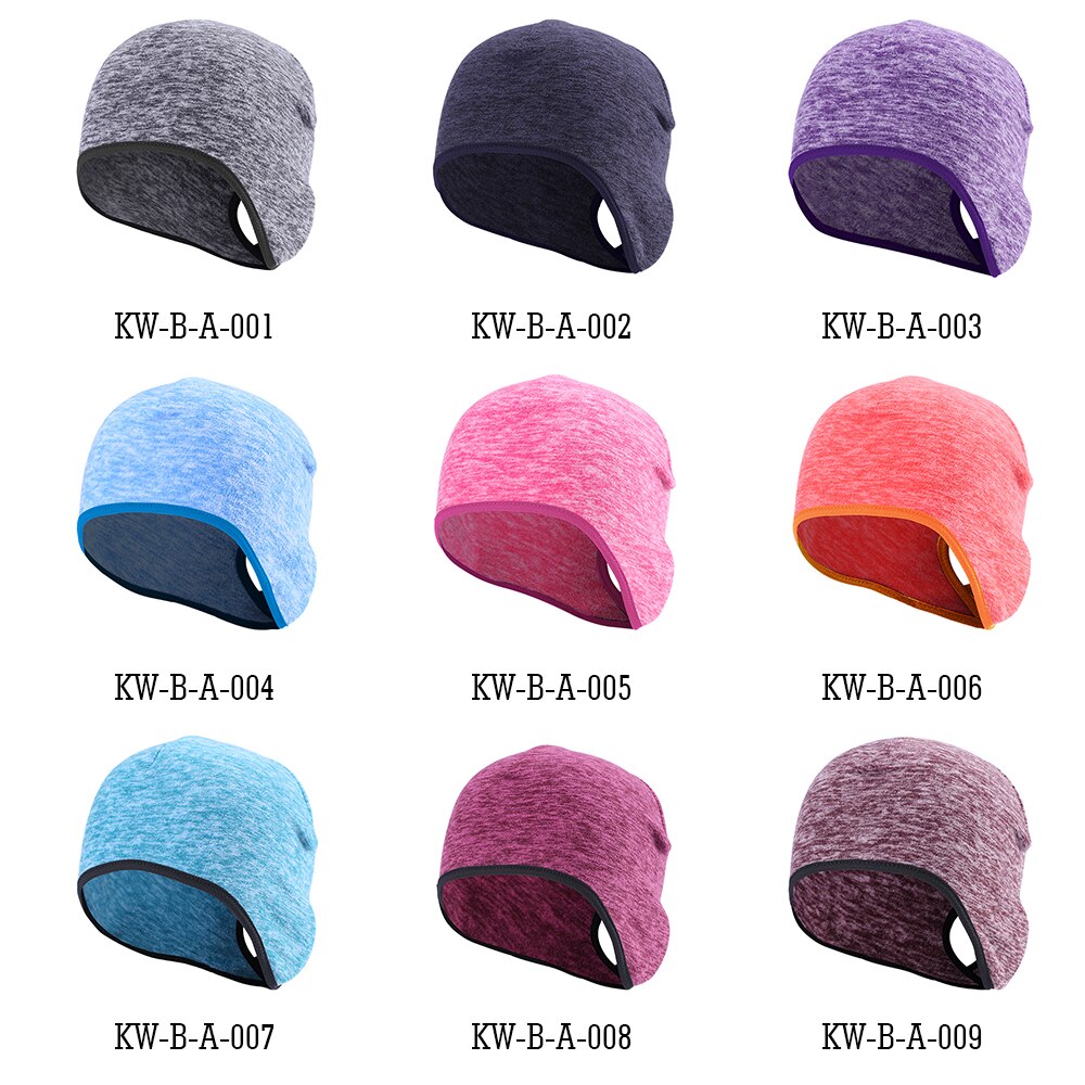 Women's Ponytail Hole Cap Winter Polar Fleece Warmer Bonnet Ear Cover Cold Weather Thermal Bicycle Sweat Hat Bun Skullies Beanie