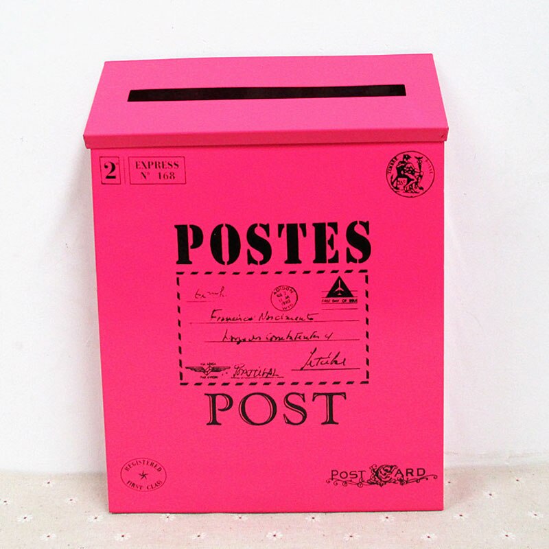 Wiejski styl żelazo skrzynka pocztowa skrzynka na listy gazeta skrzynka pocztowa dla domu Vintage skrzynki pocztowe dekoracja: 7
