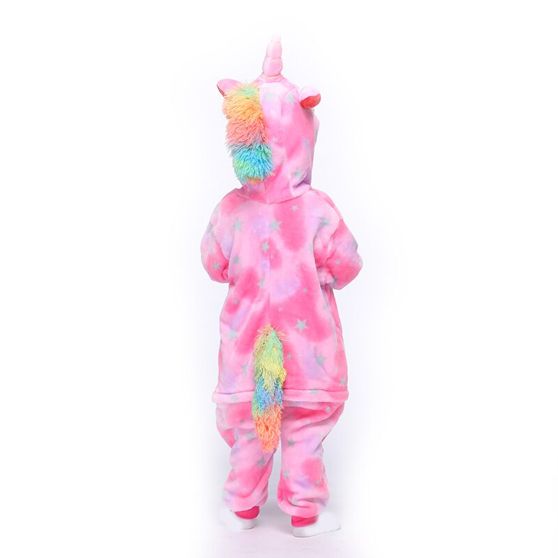 Børn kigurumis dyr pegasus baby tøj drenge piger enhjørning toddler onesie romper barn karneval tøj onepiece kostume