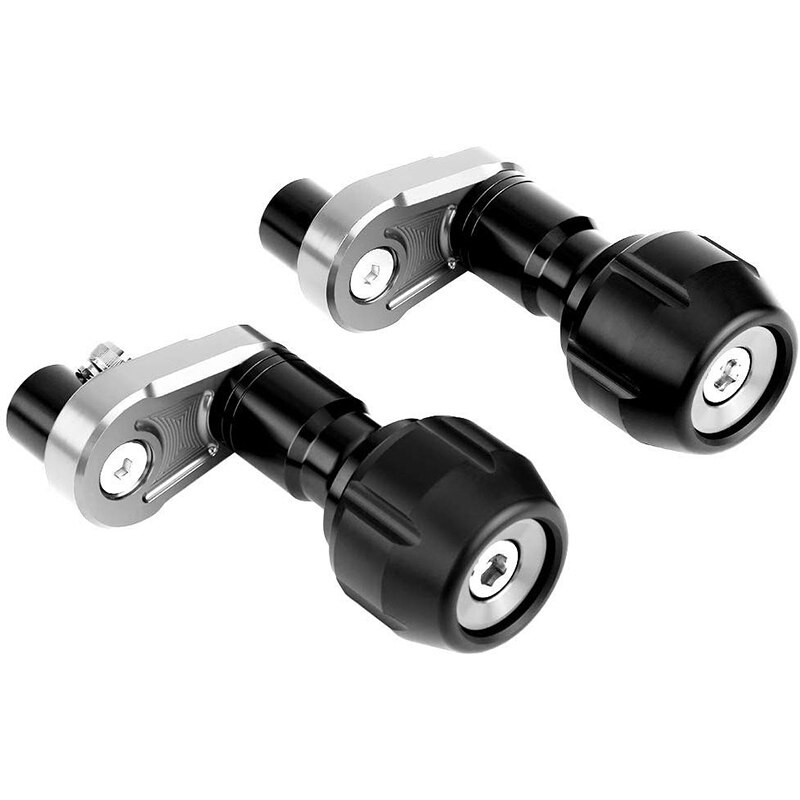 Crash slider ram kåpa skydd crash slider fallskydd för kawasaki ninja 400 ( silver)