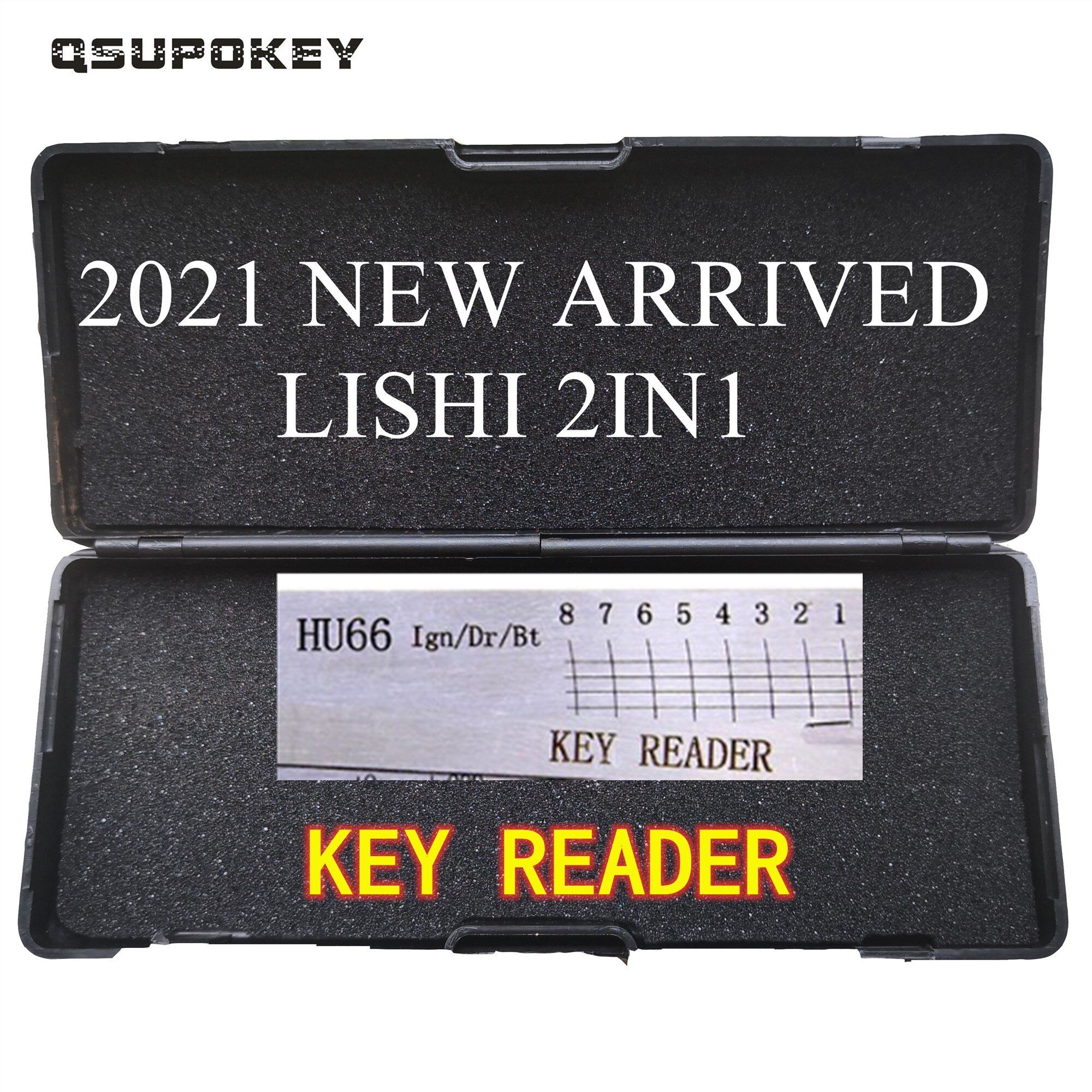 QSUPOKEY Key Reader Genuine LiShi HU66 HU92 NSN14 HON70 HU87 HON42 SZ14 YH35R Key Reader Locksmith Tools for Car/Auto