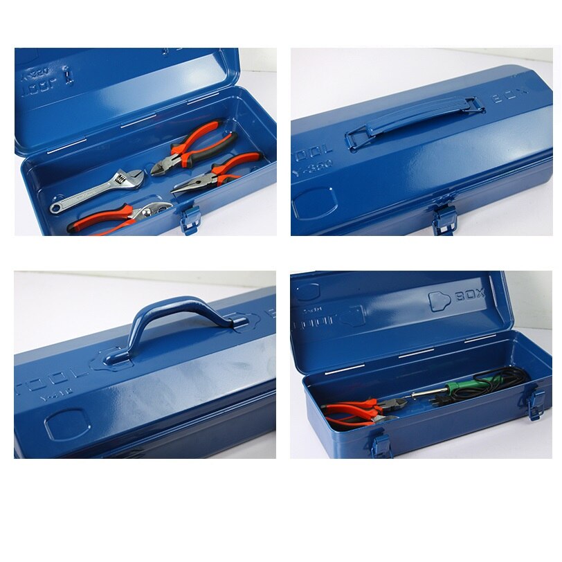 Boîte à outils valise professionnelle étanche organisateur vide fer à la maison grand rangement en métal boîte à outils Portable polyvalente