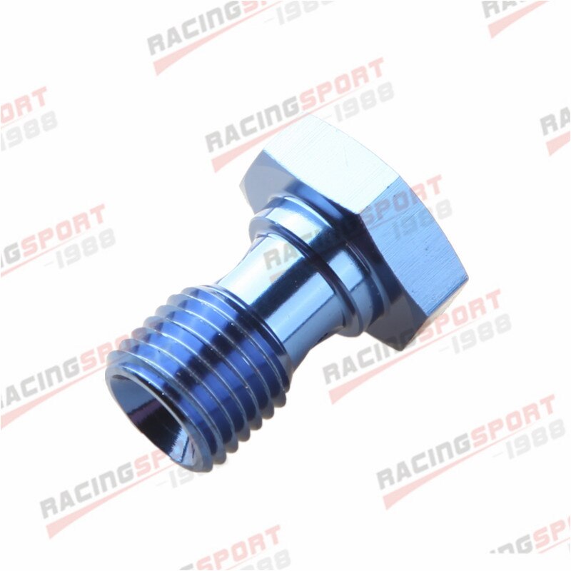 Fitting M14 x 1.5 Thread Metric Brake Line Banjo Bolt Adapter Black/BLUE