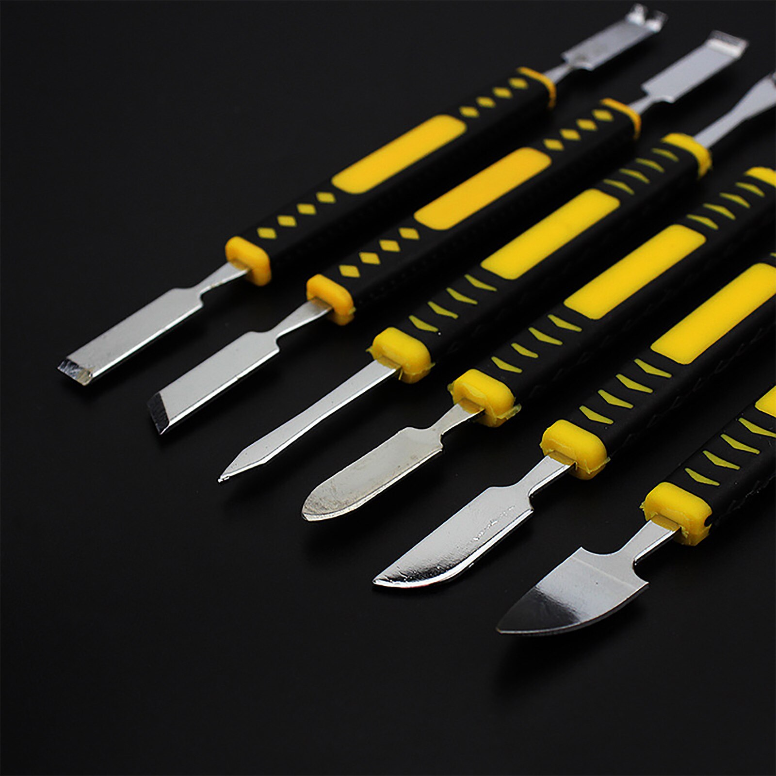 Metal Crowbar 6-Piece Set Portable Double-Ended Metal Opening Pry Tools Kit igital Home Appliance Disassemble Tools