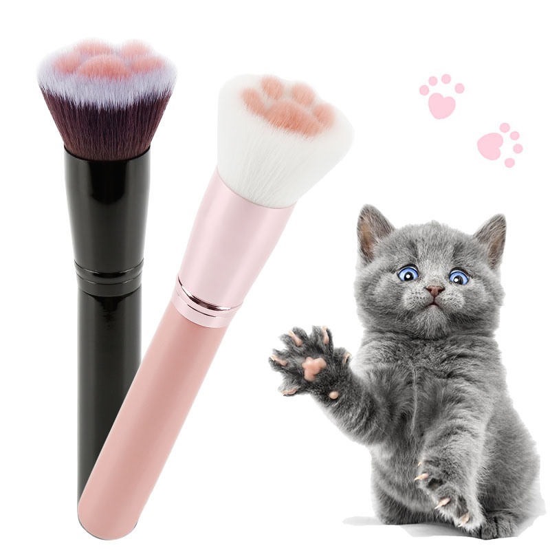1Pcs Zachte Kat Claw Paw Make-Up Borstel Leuke Power Foundation Brush Concealer Blush Blending Brush Beauty Cosmetische Gereedschap Maquiagem