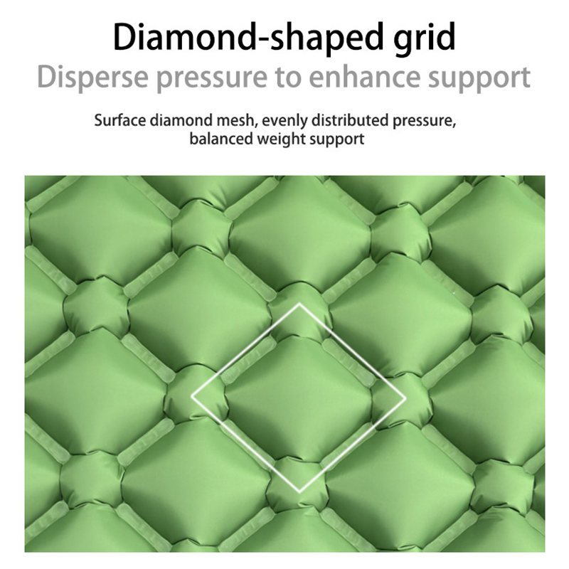 Outdoor Sleeping Pad camping tent Air Mat for Travel Backpacking Hiking Double Inflatable Mattress with Built-in Pillow Pump