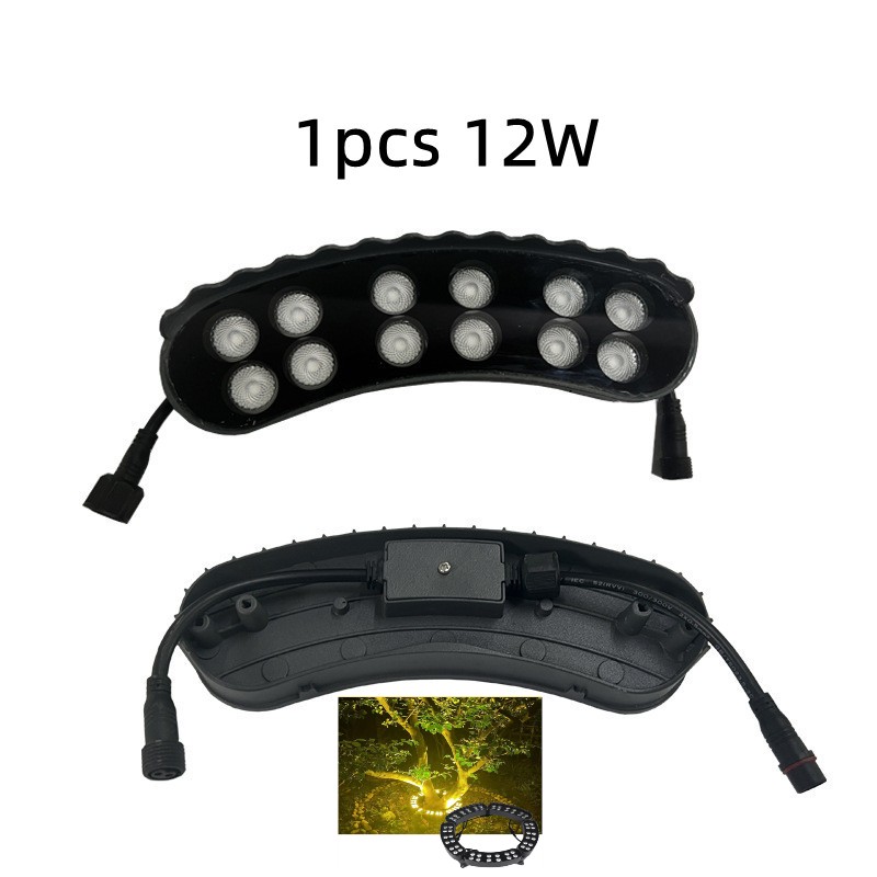 1 stks 12 W Boom Holding Lamp Outdoor IP65 Waterdichte Tuin Spot Ondergrondse Lampen Landschap Verlichting AC85-265V DC24V RGB Licht: Beige / Warm White / 0-5W