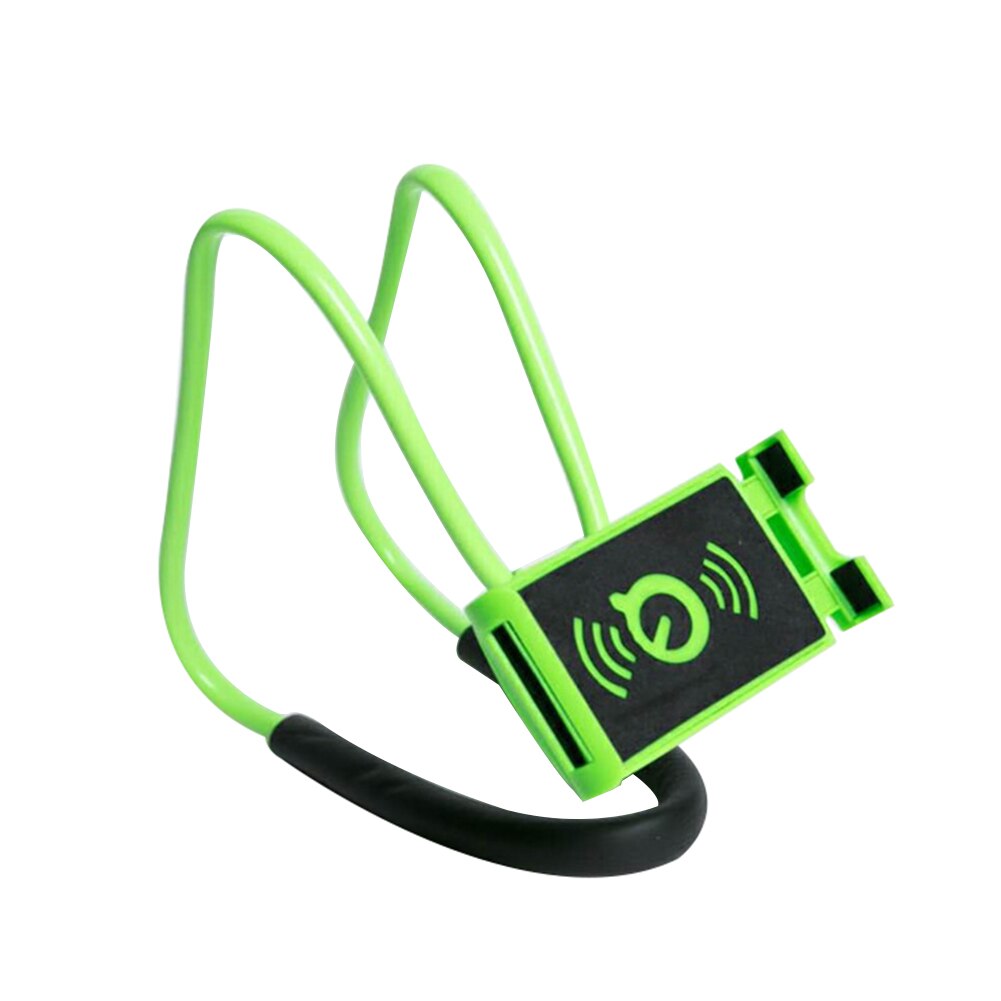 Flexible lazy neck stand phone holder with pendant neck and Halter with mobile phone holder and necklace