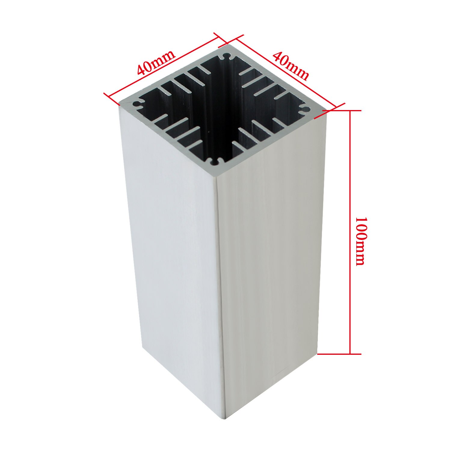 40*40 wind tunnel radiator for high power fan mating wind heatsink tunnel heat dissipton circuit heat dissip segmented heat sink: A