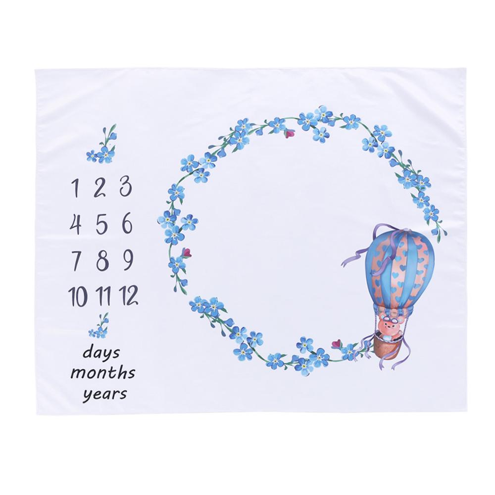 Karikatur aufbringen Kleinkind Baby Meilenstein PhotoProps Hintergrund Decken Spielen matt Hintergrund Tuch Kalender Foto Zubehör: 9