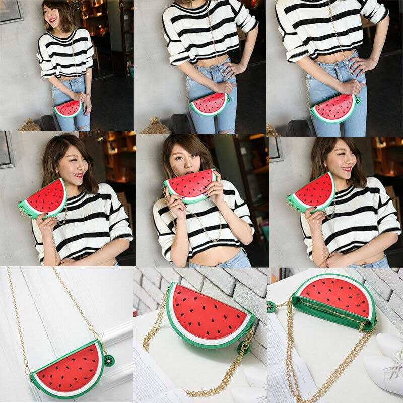 Zomer Verse Vrouwen Meisje Leuke Vruchten Pu Lederen Handtassen Schoudertassen Dames Mini Tote Messenger Satchel Crossbody Tassen 7 Stijlen
