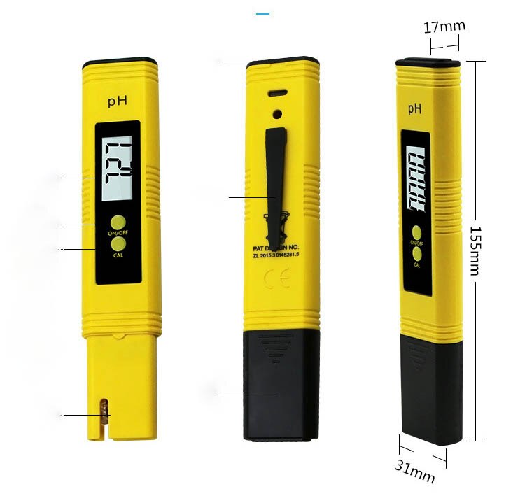 PH Meter Digital 0.01 High Precision Water Tester with 0-14 Measurement Range ph Metro for Aquarium Swimming Pool