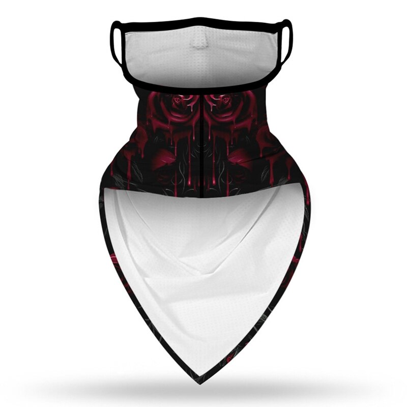 Bandana fazzoletto unisex Halloween clown stampa collo sciarpa sport copricapo polso avvolge testa sciarpe quadrate stampa fazzoletto