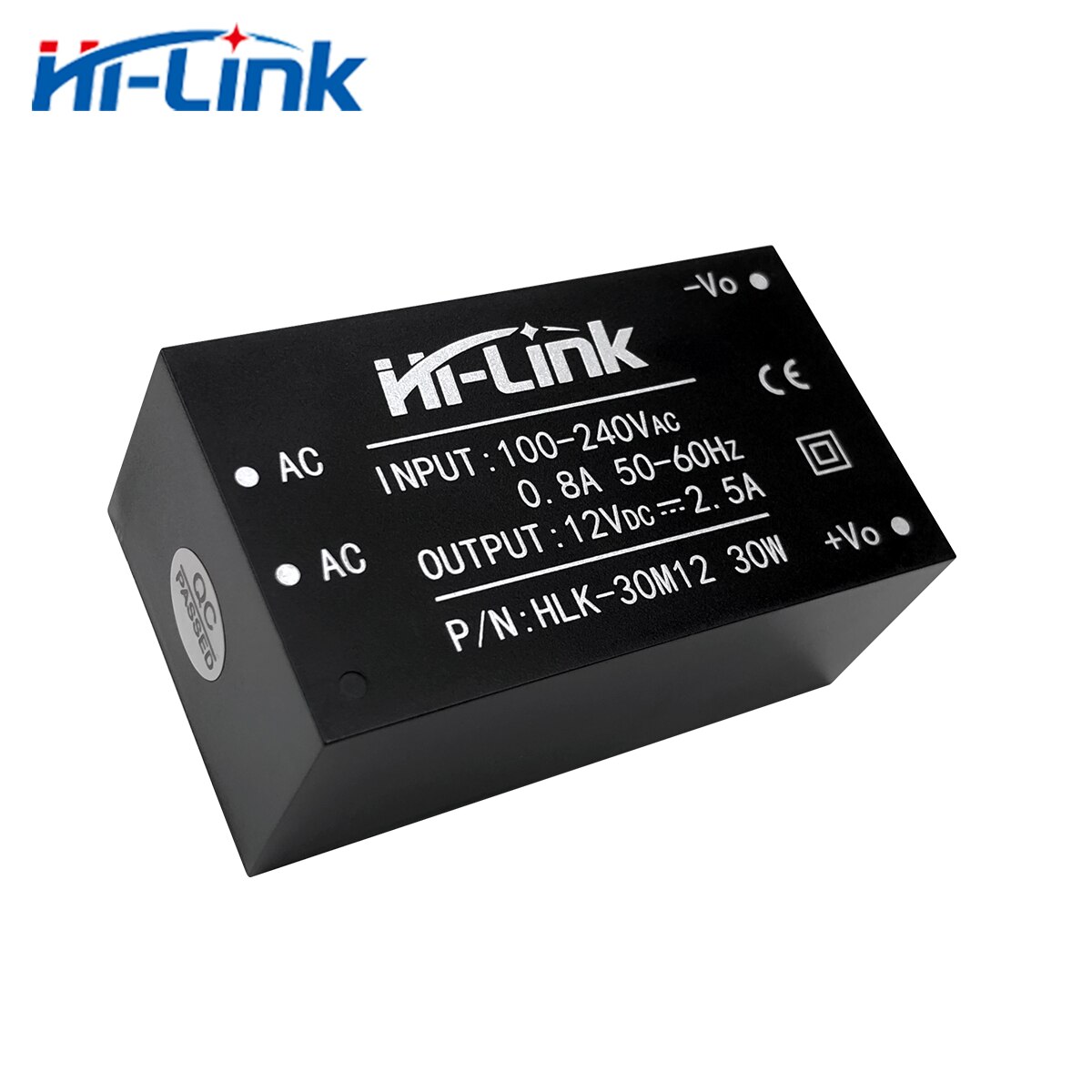 Hi-link 220v 5v/9v/12v/15v 30w ac dc eristetty kytkentä alas virtalähdemoduuli ac dc muunnin