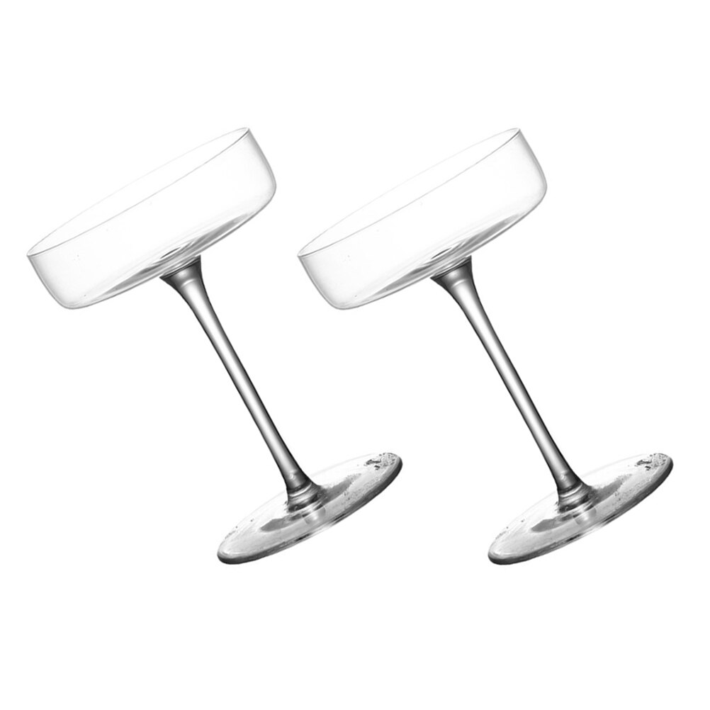 2 Stuks Delicate Glazen Bekers Champagne Sparkling Cocktail Bril Voor Thuis