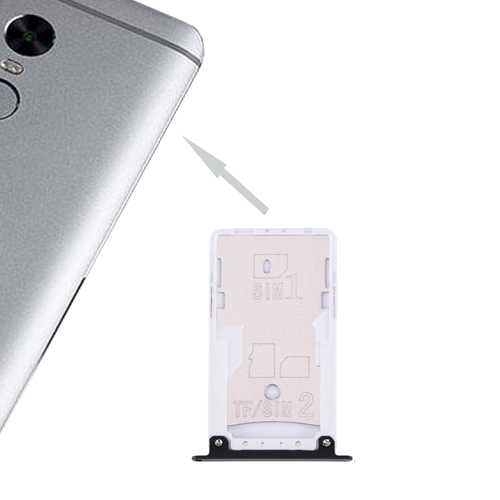 Per Xiaomi Redmi 4X SIM Vassoio di Carta di SIM Adattatore Della Carta di TF del Vassoio di Carta per Xiaomi Redmi Nota 4X: Black RedmiNote4x