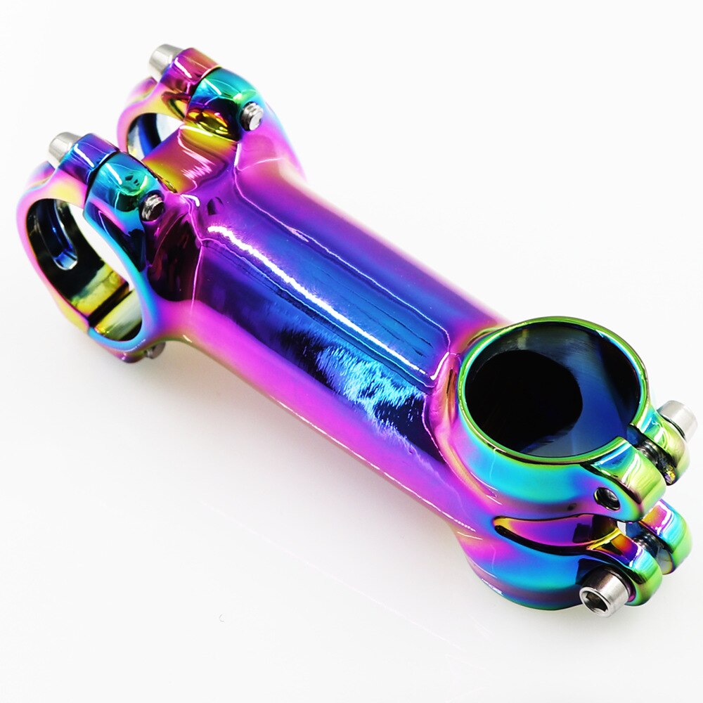 Regenbogen Fahrrad Lenker Vorbau 6 Grad 31,8mm * 60/70/80/90mm Berg Straße Fahrrad bunte Stengel MTB XC Behälter DH FR Fahrrad Stengel