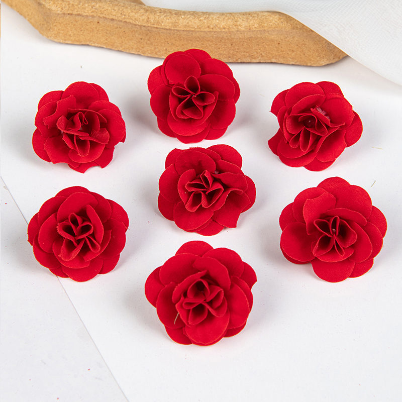 10 Hoofden Fluwelen Roos Kunstbloemen Voor Thuis Bloemenarrangement Kerstkrans Accessoire Bruiloft Bruids Boeket Decoratie